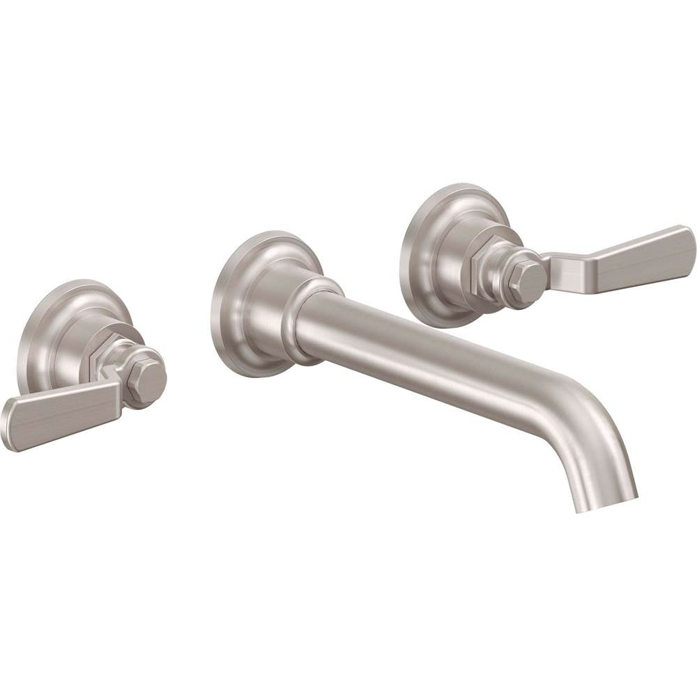 California Faucets - Two Handle Lavatory Wall Faucet Trim Only - Gloss White