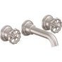 California Faucets - Two Handle Lavatory Wall Faucet Trim Only - Gloss White