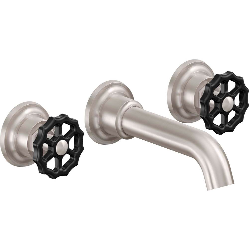 California Faucets - Two Handle Lavatory Wall Faucet Trim Only - Gloss White