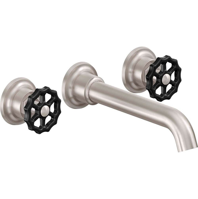 California Faucets - Two Handle Lavatory Wall Faucet Trim Only - Gloss White