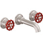 California Faucets - Two Handle Lavatory Wall Faucet Trim Only - Gloss White