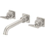 California Faucets - Two Handle Lavatory Wall Faucet Trim Only - Gloss White