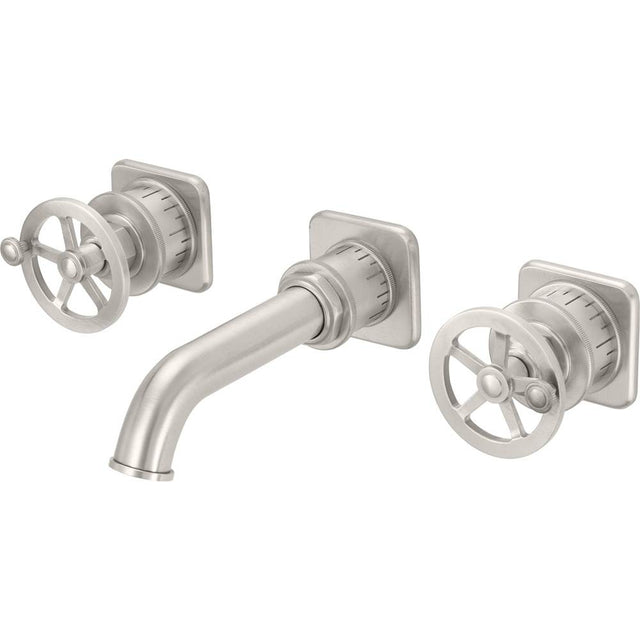 California Faucets - Two Handle Lavatory Wall Faucet Trim Only - Gloss White