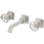 California Faucets - Two Handle Lavatory Wall Faucet Trim Only - Gloss White