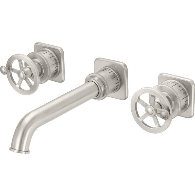 California Faucets - Two Handle Lavatory Wall Faucet Trim Only - Gloss White