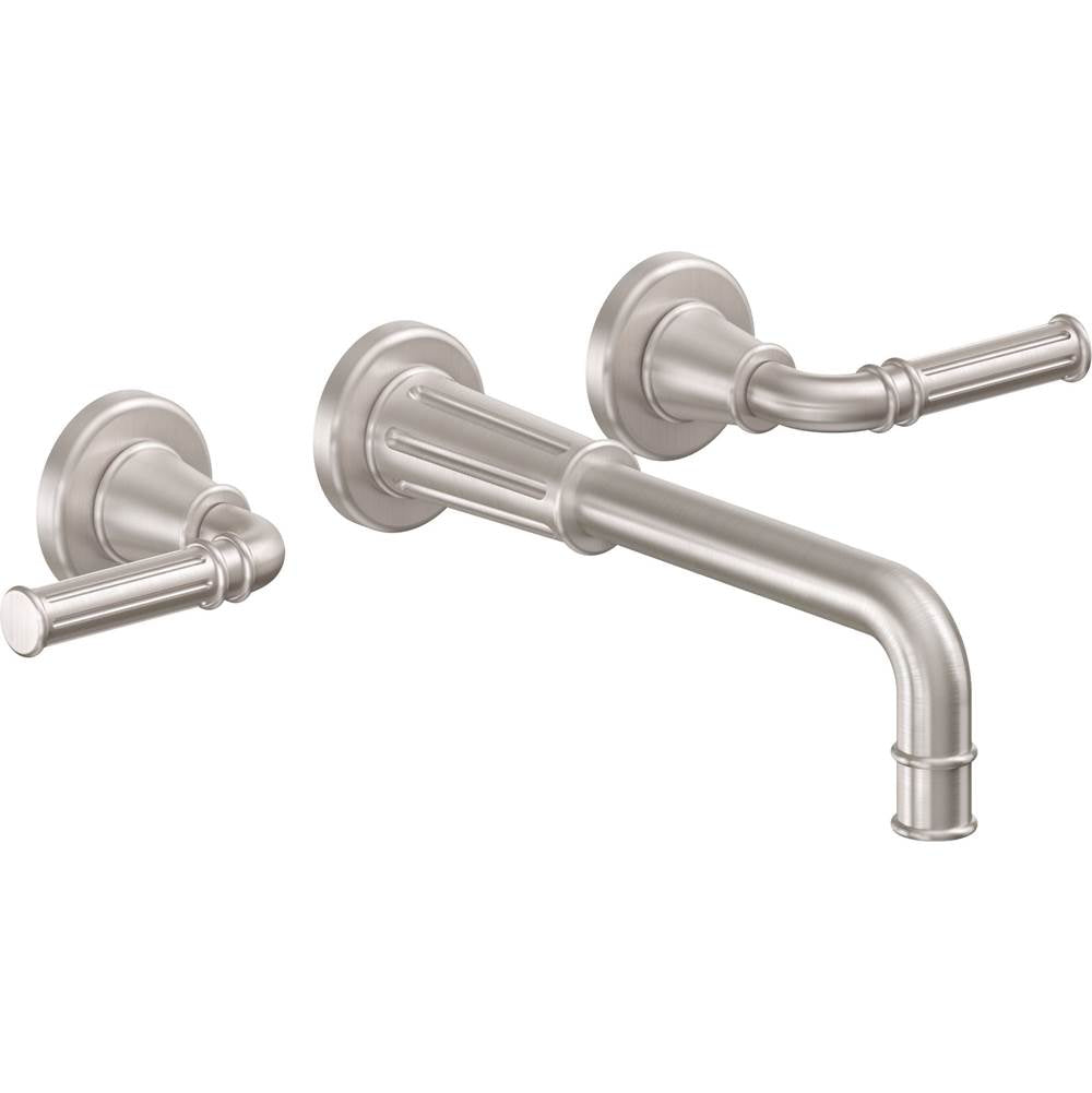 California Faucets - Two Handle Lavatory Wall Faucet Trim Only - Gloss White