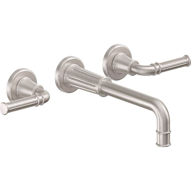 California Faucets - Two Handle Lavatory Wall Faucet Trim Only - Gloss White