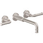 California Faucets - Two Handle Lavatory Wall Faucet Trim Only - Gloss White
