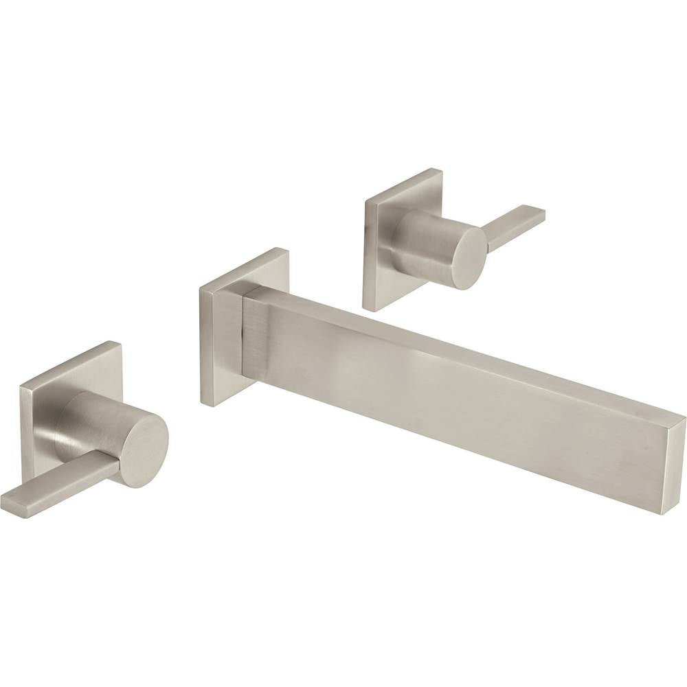 California Faucets - Two Handle Lavatory Wall Faucet Trim Only - Gloss White