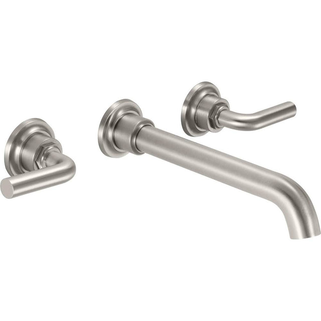California Faucets - Two Handle Lavatory Wall Faucet Trim Only - Gloss White