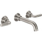 California Faucets - Two Handle Lavatory Wall Faucet Trim Only - Gloss White