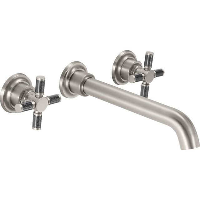 California Faucets - Two Handle Lavatory Wall Faucet Trim Only - Gloss White