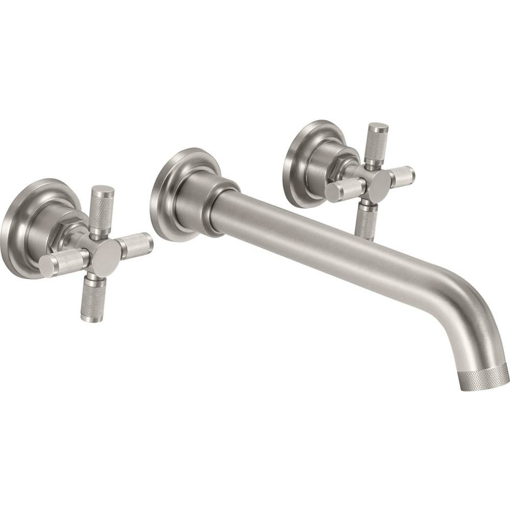 California Faucets - Two Handle Lavatory Wall Faucet Trim Only - Gloss White