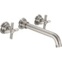 California Faucets - Two Handle Lavatory Wall Faucet Trim Only - Gloss White