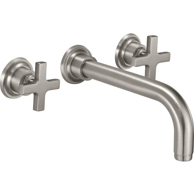 California Faucets - Two Handle Lavatory Wall Faucet Trim Only - Gloss White