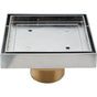 California Faucets - Tile StyleDrain Throat Upgrade - Stainless Satin Nickel Pvd