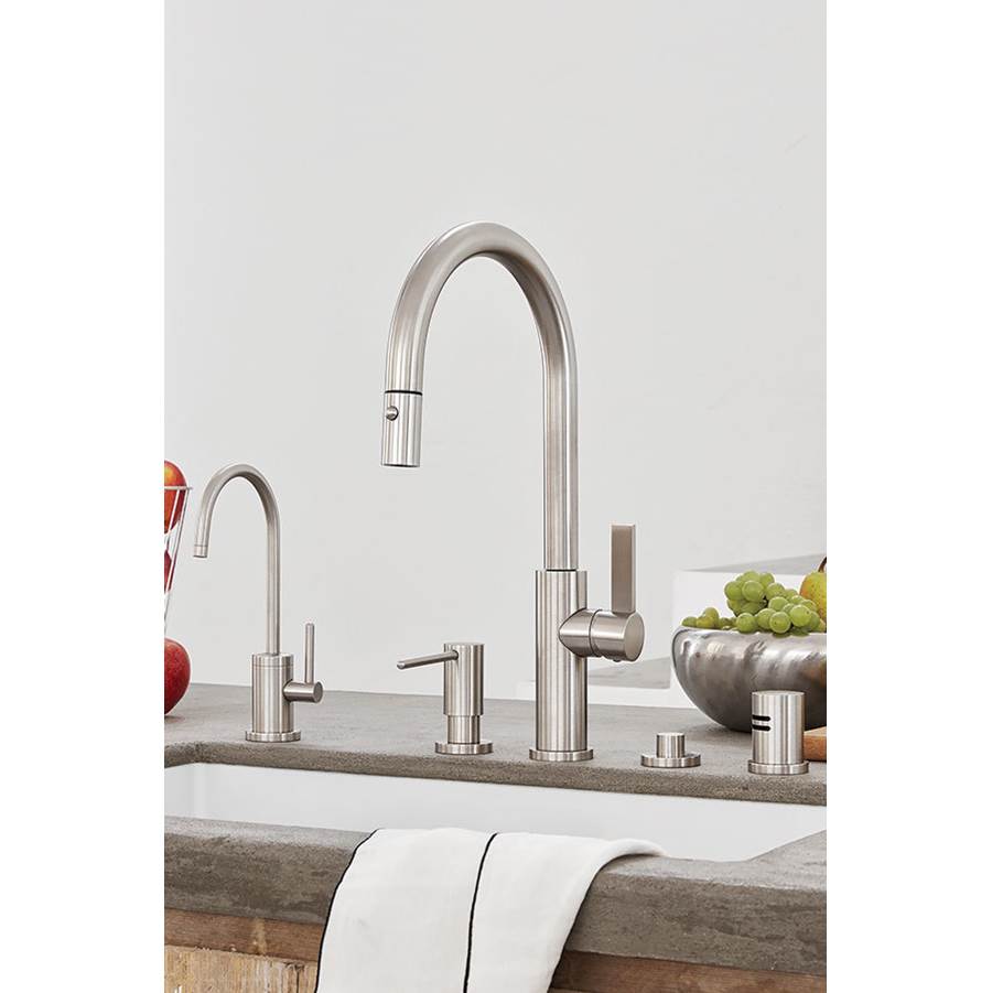 Pull-Down Kitchen Faucet with Squeeze Sprayer  - High Arc Spout
