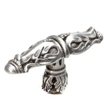Acanthus Leaves Large Knob Romanesque Style w/ Column Base