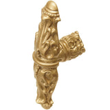 Acanthus Leaves Large Knob Romanesque Style w/ Column Base