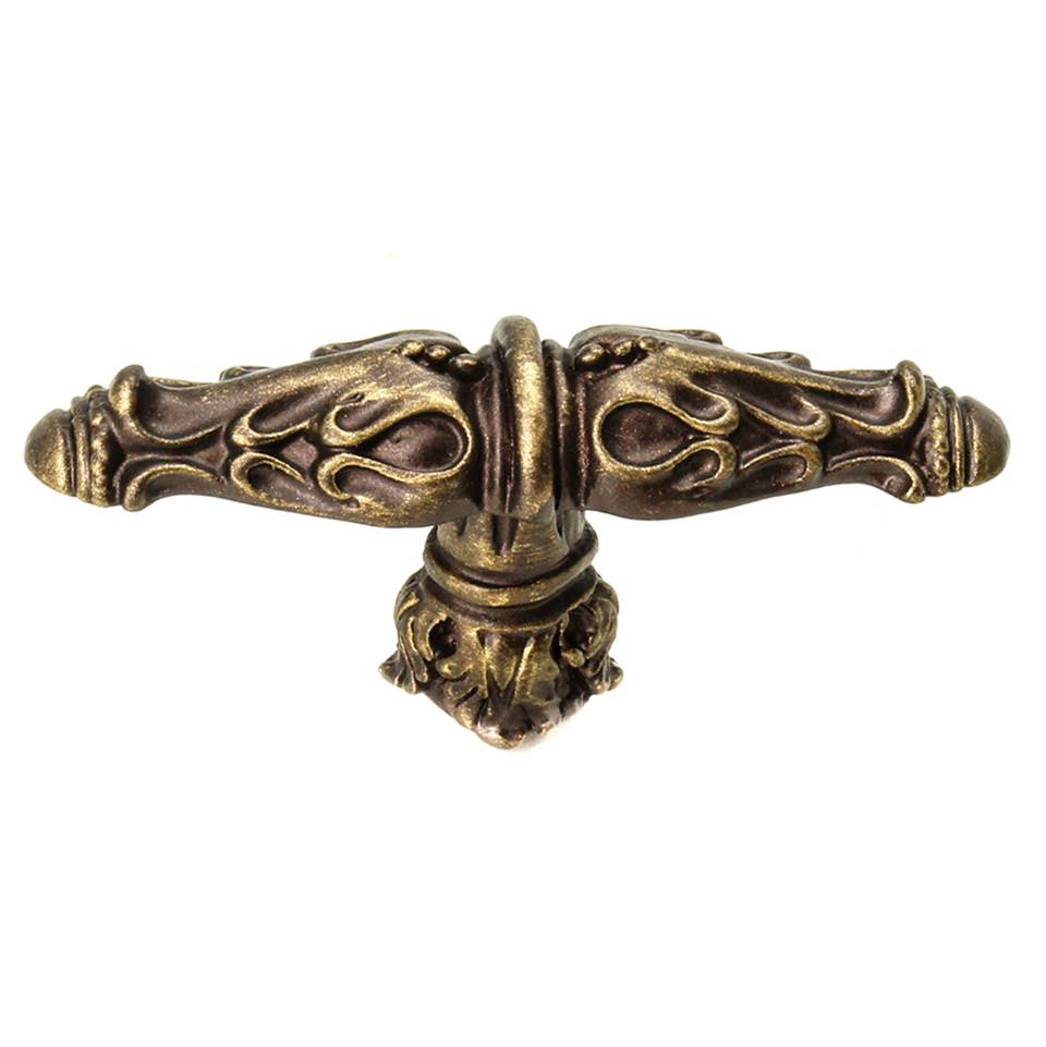 Acanthus Leaves Large Knob Romanesque Style w/ Column Base