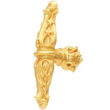 Acanthus Leaves Large Knob Romanesque Style w/ Column Base