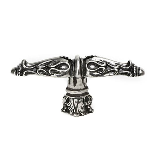Carpe Diem Hardware - Acanthus Leaves Large Knob Romanesque Style w/ Column Base - Chrysalis