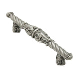 Acanthus 4'' O.C. Pull Romanesque Style w/ Column Base