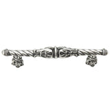 Carpe Diem Hardware - Acanthus 4'' O.C. Pull Romanesque Style With Column Base In Chalice. - Chalice