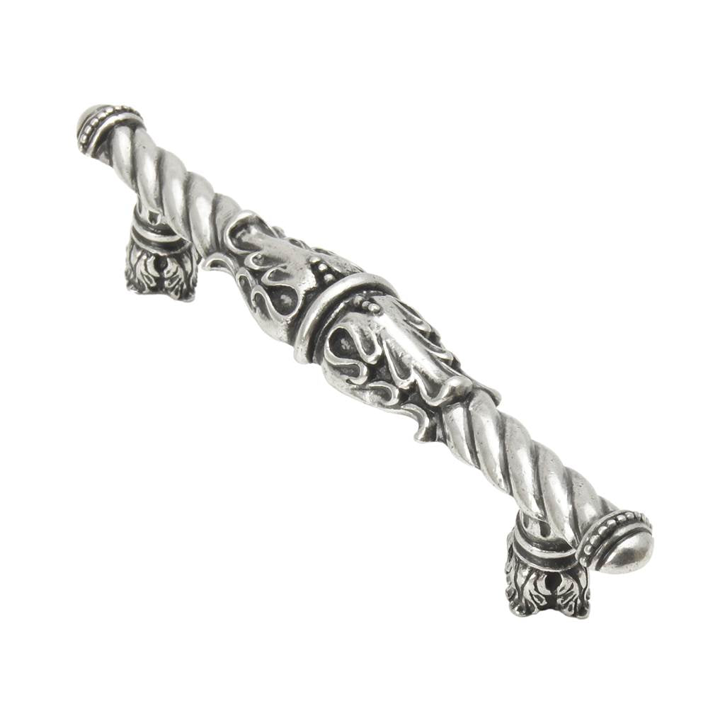 Acanthus 4'' O.C. Pull Romanesque Style w/ Column Base
