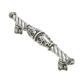 Acanthus 4'' O.C. Pull Romanesque Style w/ Column Base