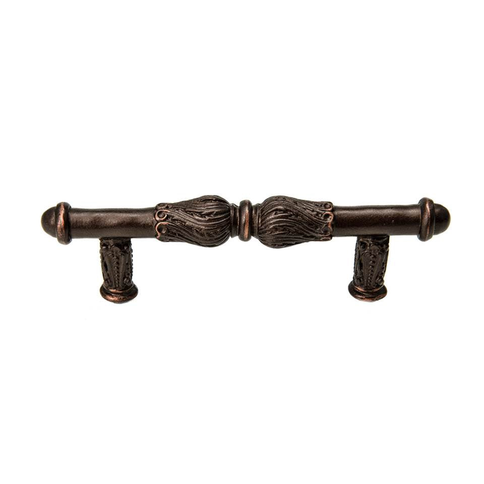 Carpe Diem Hardware - Acanthus 3'' O.C. Pull With Feather Scroll - Oil Rubbed Bronze