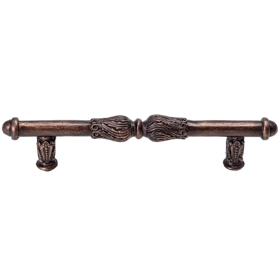 Carpe Diem Hardware - Acanthus 4'' O.C. Pull With Feather Scroll - Oil Rubbed Bronze