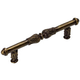 Acanthus 4'' O.C. Pull w/ Feather Scroll