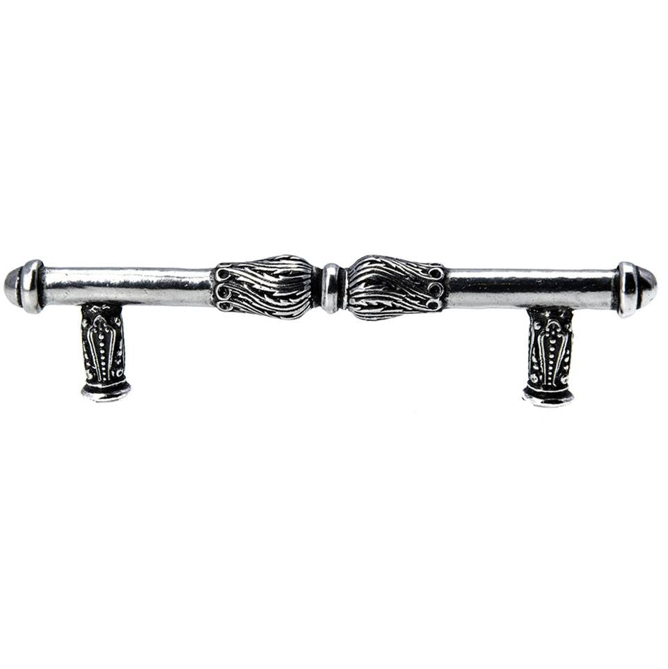 Carpe Diem Hardware - Acanthus 4'' O.C. Pull With Feather Scroll In Chalice. - Chalice