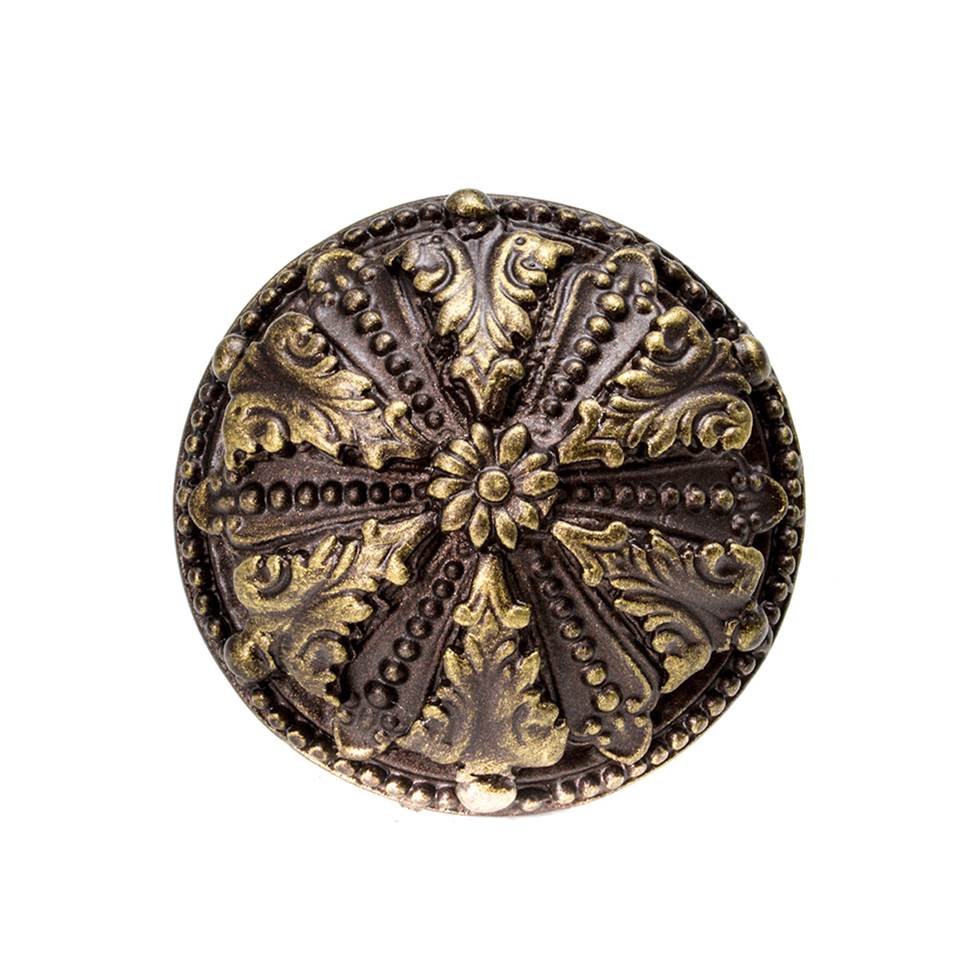 Acanthus Med Knob Renaissance Style With Feather Scroll Foot