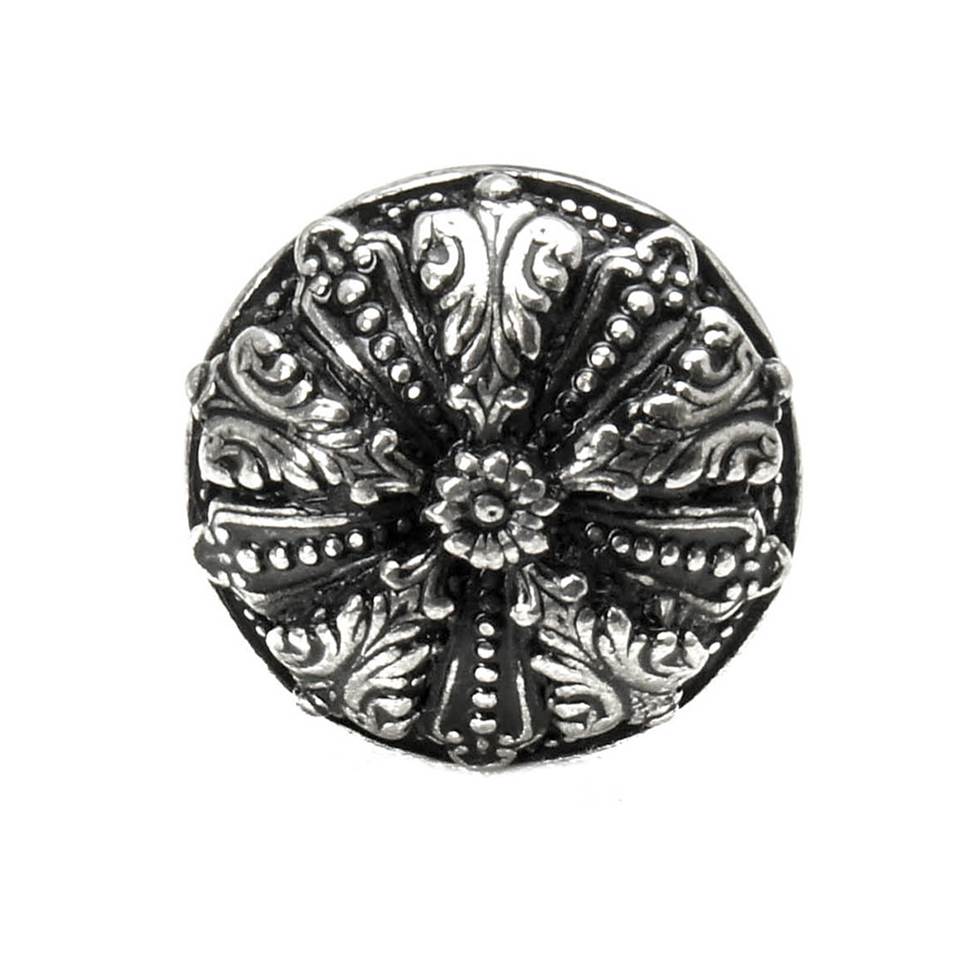 Acanthus Med Knob Renaissance Style With Feather Scroll Foot