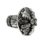 Acanthus Med Knob Renaissance Style With Feather Scroll Foot