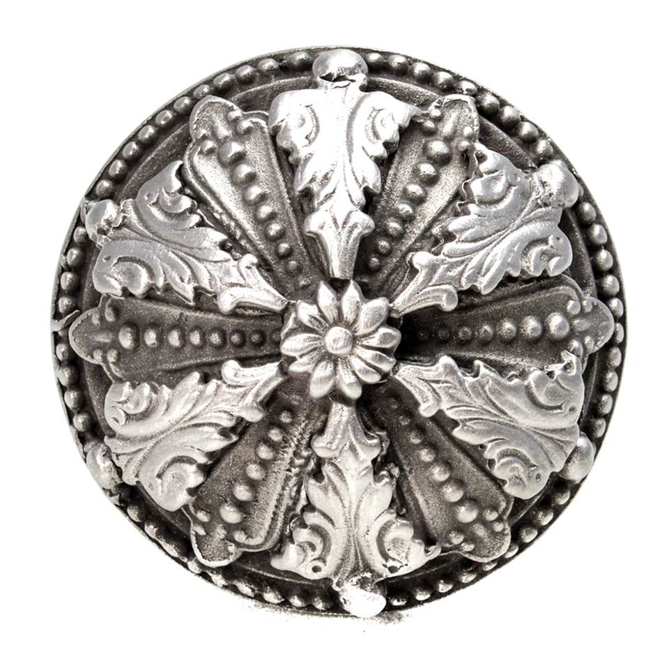 Acanthus Large Knob Renaissance Style With Feather Scroll Foot