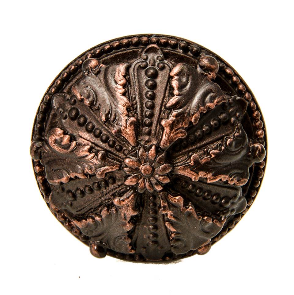 Acanthus Large Knob Renaissance Style With Feather Scroll Foot