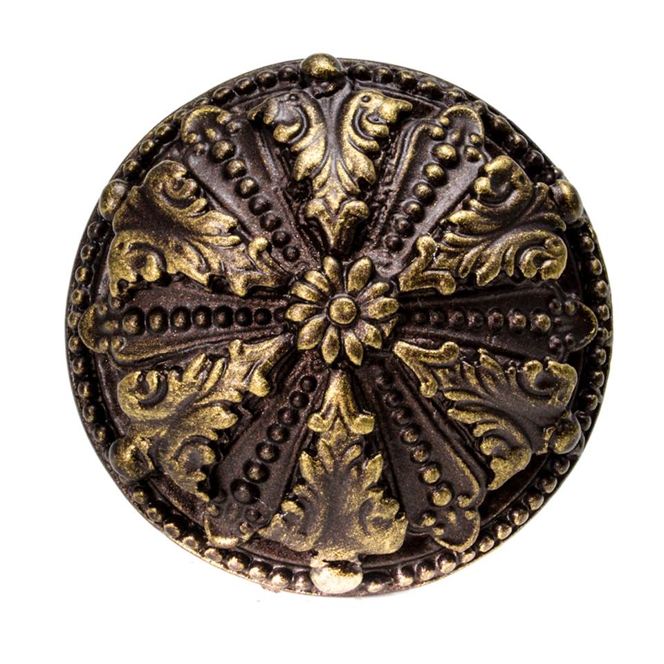 Acanthus Large Knob Renaissance Style With Feather Scroll Foot