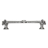 Carpe Diem Hardware - Charlemagne 18'' O.C. Approx w/ 1/2'' Smooth Center Long Pull w/ Large Fleur De Lys - Antique Brass