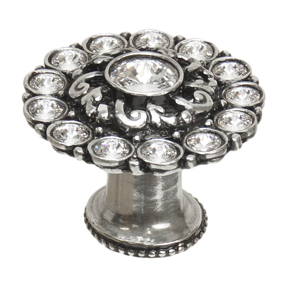 Carpe Diem Hardware - Cache Large Round Multi Crystals Knob w/ Swarovski Crystals - Chalice