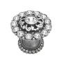 Carpe Diem Hardware - Cache Large Round Multi Crystals Knob w/ Halo Platform w/ Swarovski Crystals - Soft Gold