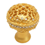 Carpe Diem Hardware - Juliane Grace Large Knob Full Round w/ Swarovski Crystals - Gilded Mercury
