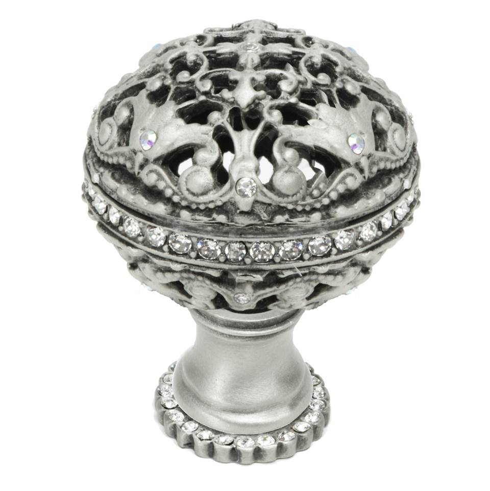 Carpe Diem Hardware - Juliane Grace Large Knob Full Round w/ Halo Platform w/ Swarovski Crystals - Chalice
