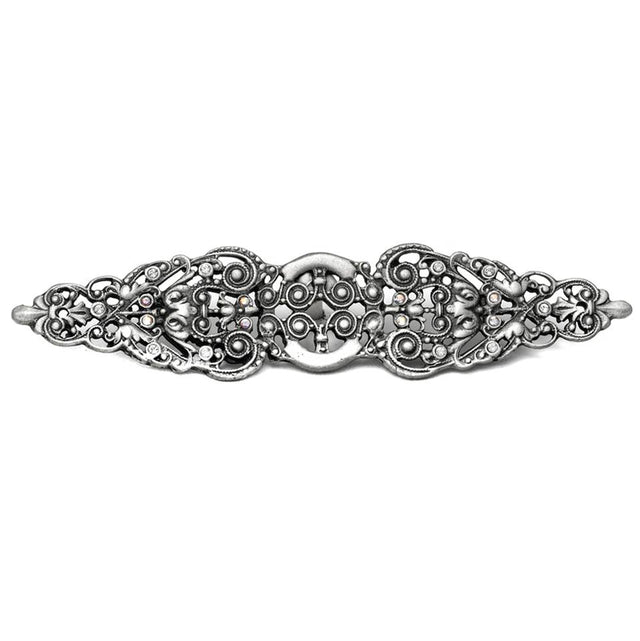 Carpe Diem Hardware - Juliane Grace Elongated Escutcheon w/ 18 Swarovski Crystals - Soft Gold