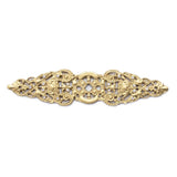 Carpe Diem Hardware - Juliane Grace Elongated Escutcheon With 18 Swarovski Clear Crystals In Soft Gold. - Soft Gold