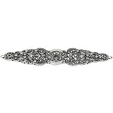Carpe Diem Hardware - Juliane Grace Elongated Back Plate With 18 Swarovski Clear and Aquamarine Crystals In Chalice. - Chalice