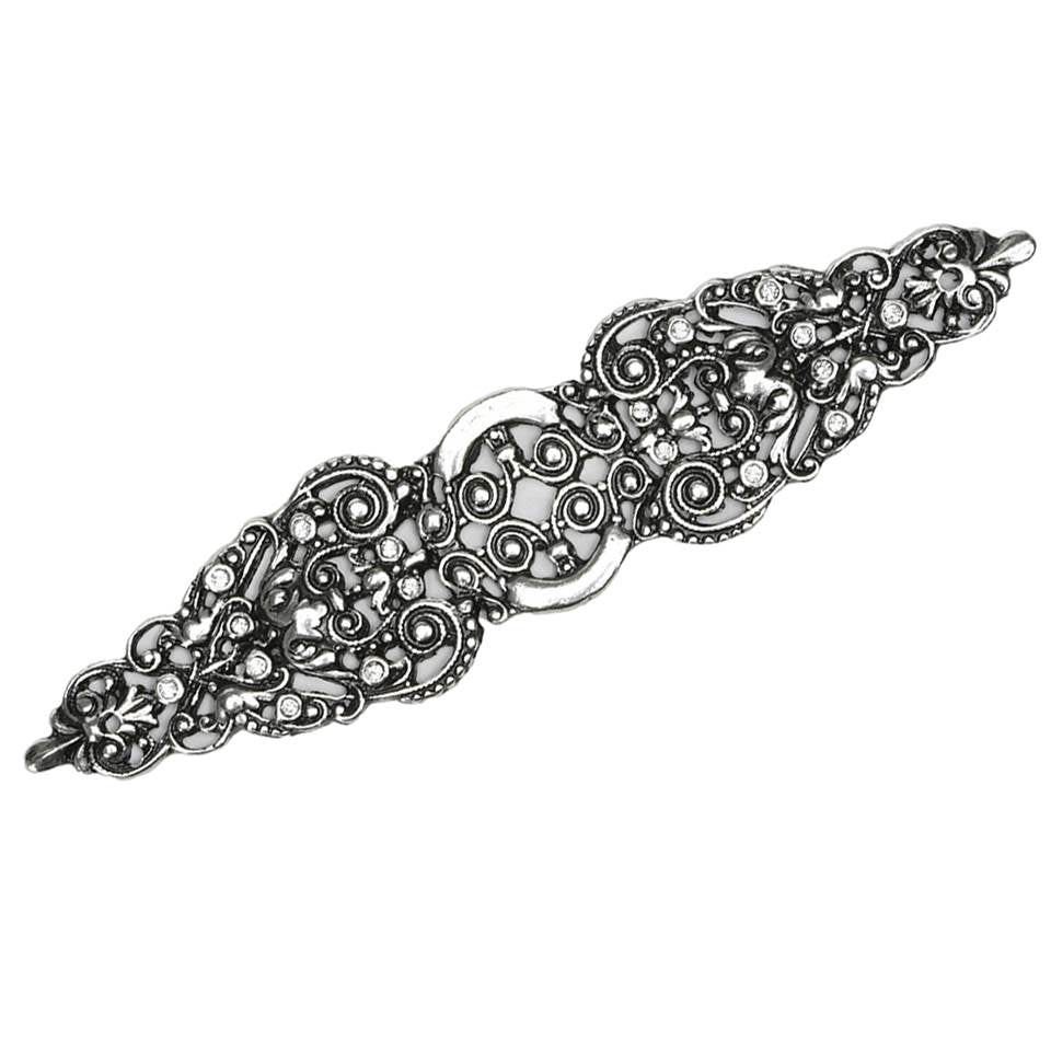 Carpe Diem Hardware - Juliane Grace Elongated Escutcheon With 18 Swarovski Clear Crystals In Chalice. - Chalice