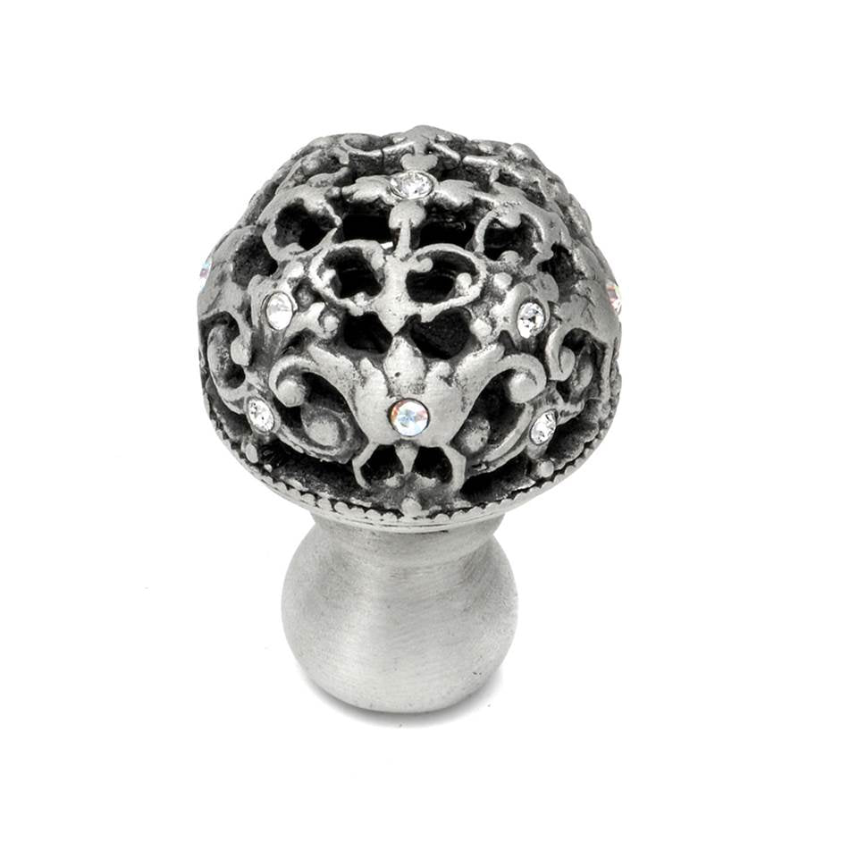 Carpe Diem Hardware - Juliane Grace Medium Knob Full Round w/ 13 Swarovski Crystals - Soft Gold